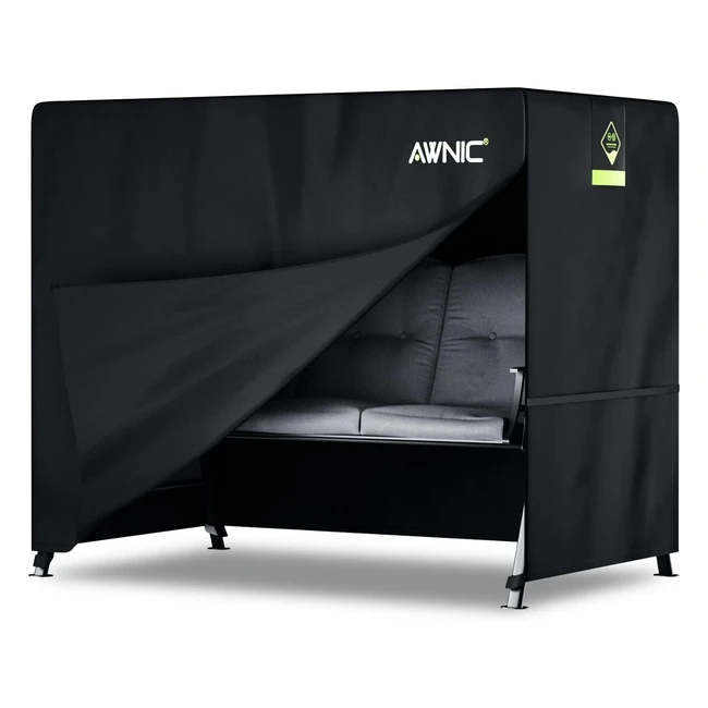 Copertura Dondolo da Giardino AWNIC 420D Impermeabile Antivento 210x125x171cm