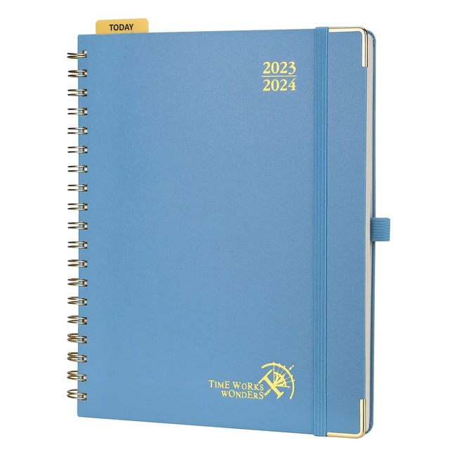 Poprun Week to View 2023-2024 Academic Diary - Hard Cover - 17 Months - Aug23-Dec24 - Work Planner