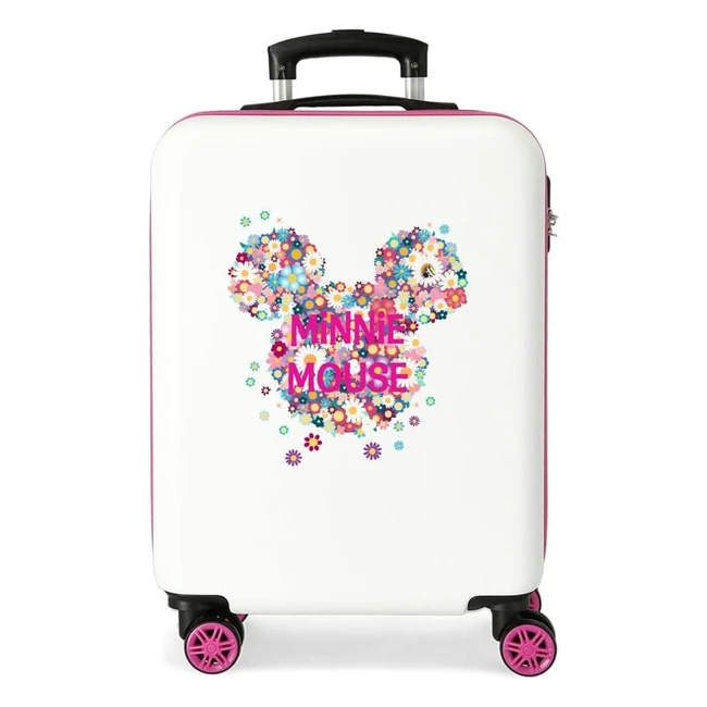 Disney Minnie Sunny Day Pink Cabin Suitcase 37x55x20cm ABS 34L 26kg 4 Wheels
