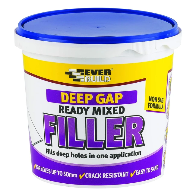 Everbuild Deep Gap Filler Light Grey 1L - Quick Drying Easy to Use