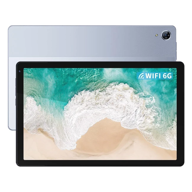 Hotlight Tablet 10.4 Zoll Android 11 Go Tablet PC 6G WiFi 3GB RAM 32GB ROM Quadcore 6000mAh 1280 x 800 HD IPS 2MP 5MP Kamera Bluetooth Silber