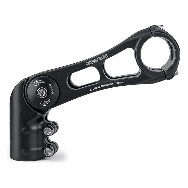 Attacco Manubrio MTB 130mm - Gewage - Riferimento MTB75mm - Adatto per Mountain Bike