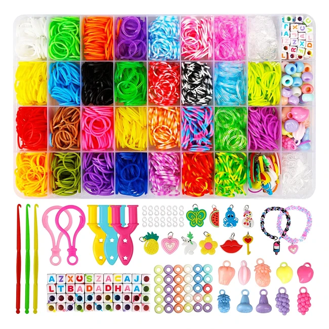 Kit Elastici per Braccialetti 2100 Pcs - Colorati e Resistenti