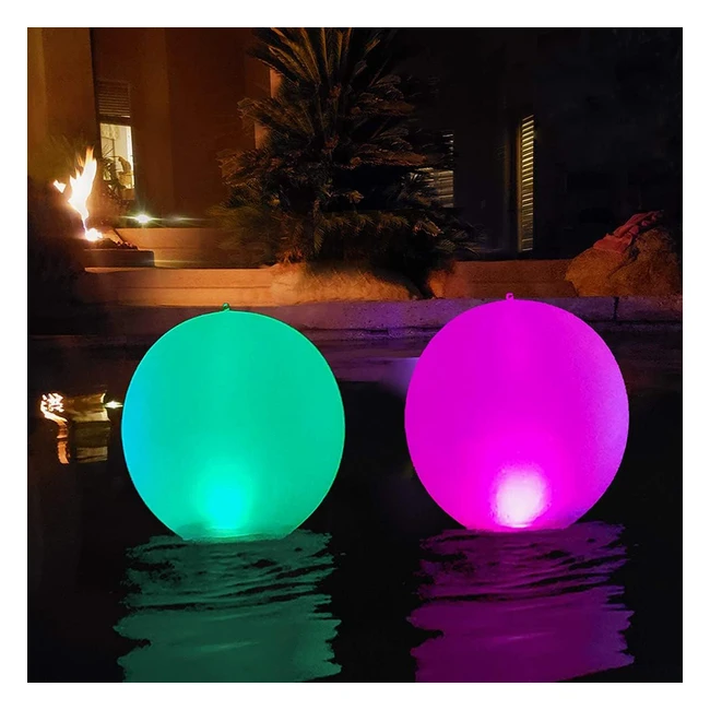 Lampe Solaire Flottante Globe LED Étanche Boule Lumineuse Décorative