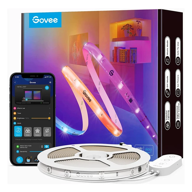 Govee RGBIC Pro LED Strip 10m | Alexa & Google Assistant | Musik Sync | Farbwechsel | Appsteuerung
