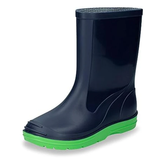 Beck Unisex Kids Basic 486 Rain Boot - Dark Blue - Size 6 UK - Waterproof  Dura