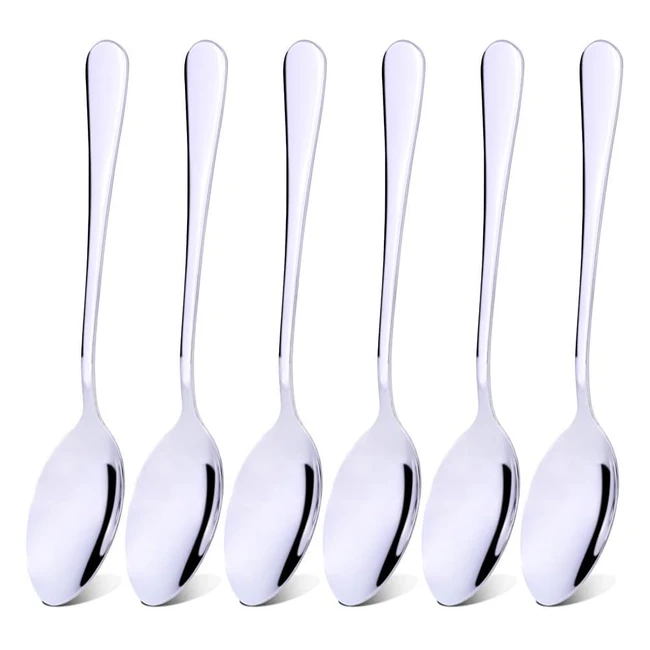 Cuillres en acier inoxydable 304 - Lot de 6 - Idales pour la maison et les r