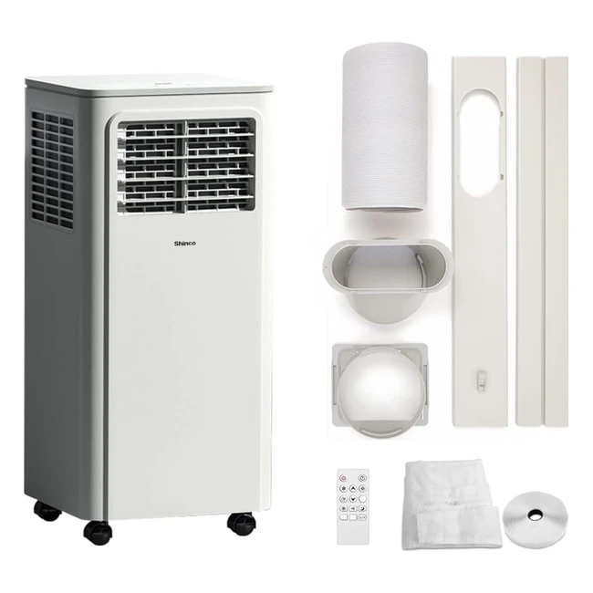 Shinco 3in1 Portable Air Conditioner - 7000BTU Cooling Dehumidifier Fan - Slee