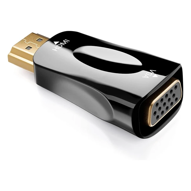 Adattatore HDMI a VGA deleycon oro placcato per TV proiettore computer lapt