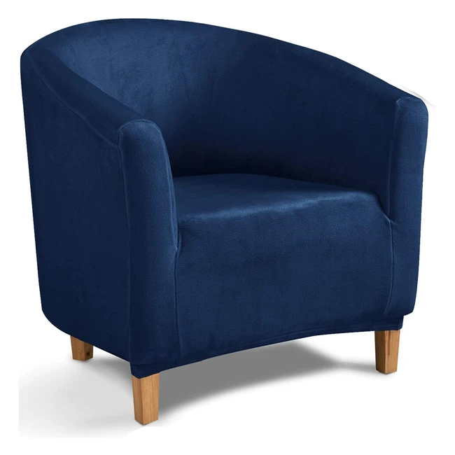 Funda de Silla Tianshu de Felpa - Protector de Muebles de Lujo - Azul Marino