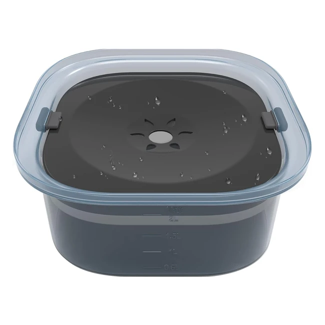 Gamelle eau chien anti-claboussures Innoland, grande capacité 2L