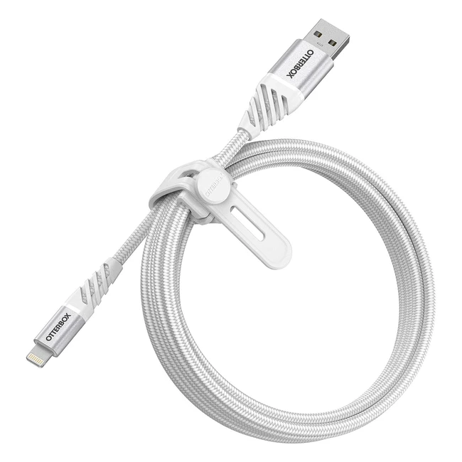 Cavo di Ricarica Otterbox USB-A a Lightning 2m - Resistente e Affidabile - Bianco