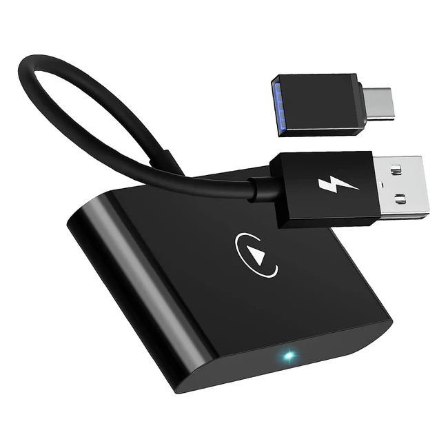 Adaptador Carplay Inalámbrico para iPhone - Convierte Carplay Wired en Inalámbrico - Audi VW Skoda Volvo Renault Peugeot - Ref: 20172023 iOS 13