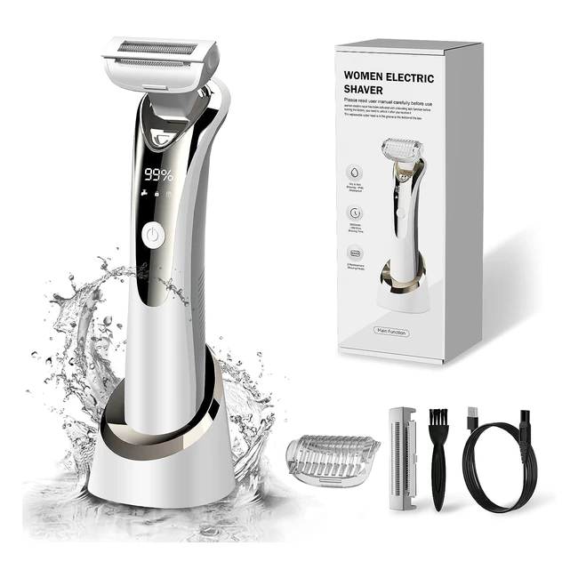 Rasoio Elettrico Donna Femminile Trimmer Aggiornato 2023 Epilatore Bikini Ricaricabile Bianco