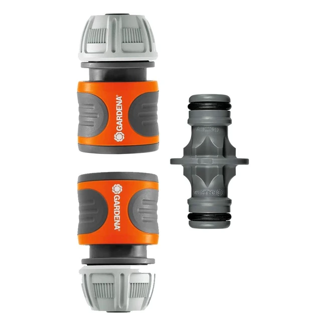 GARDENA Kupplungssatz Schlauchkupplung zur Schlauchverlängerung 13 mm & 15 mm, einfache Montage