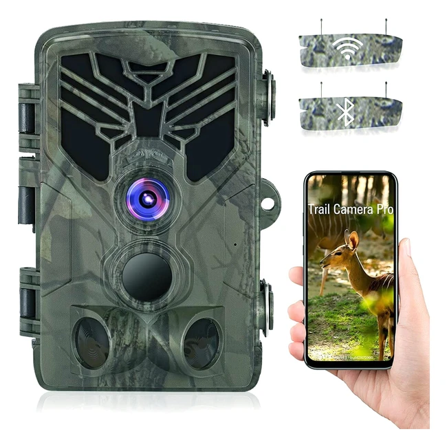 Fototrappola Suntekcam WiFi 30MP 4K Bluetooth App - Caccia e Visione Notturna