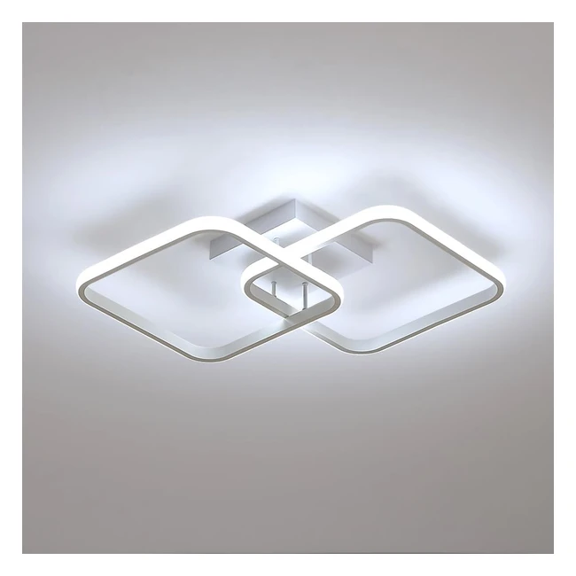 Plafonnier LED moderne Osairous 42W - Cuisine, salle à manger, salon - Blanc