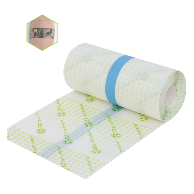 EZ Tattoo - Pansement Tatouage 15cm x 10m - Film Antibactérien Transparent