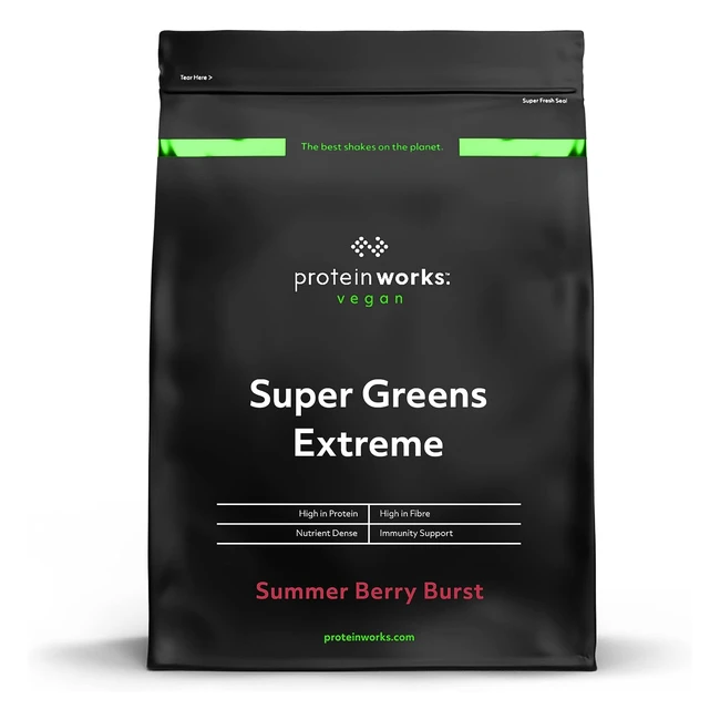 Super Greens Extreme Powder - Protège votre système immunitaire - Vegan - Faible teneur en sucre - 1kg