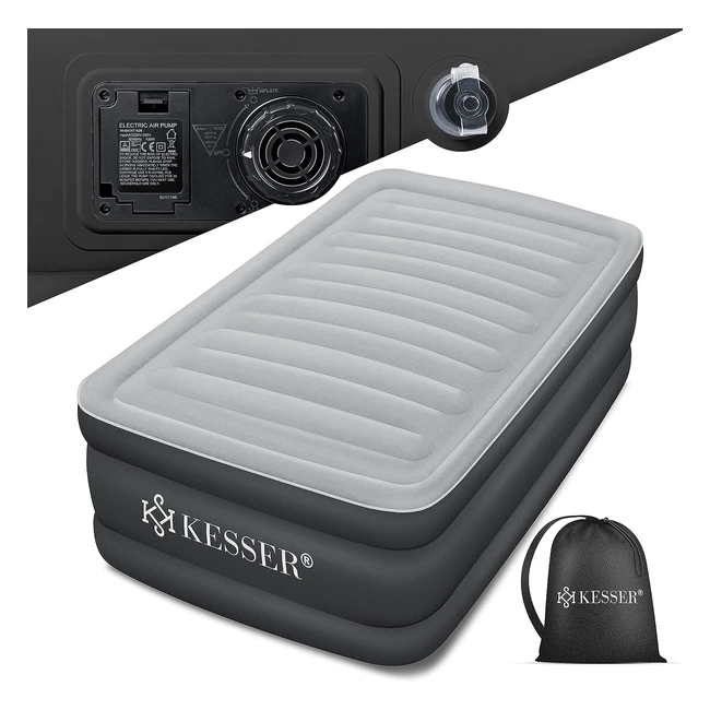Colchón Inflable Kesser con Bomba Eléctrica Integrada - Cómodo y Resistente