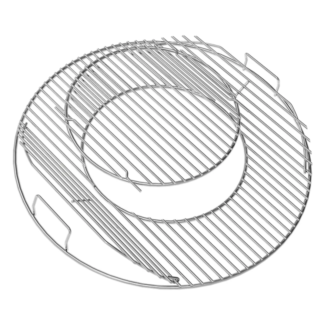 Coisien 8835 - Ricambio griglie per griglie a carbone Weber - Griglia 57cm - Sistema gourmet - Cromate