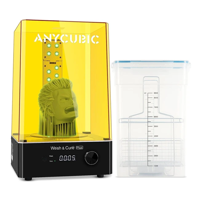 Anycubic 3D Printer Wash and Cure Plus - Largest 2-in-1 Machine for LCDSLADLP 