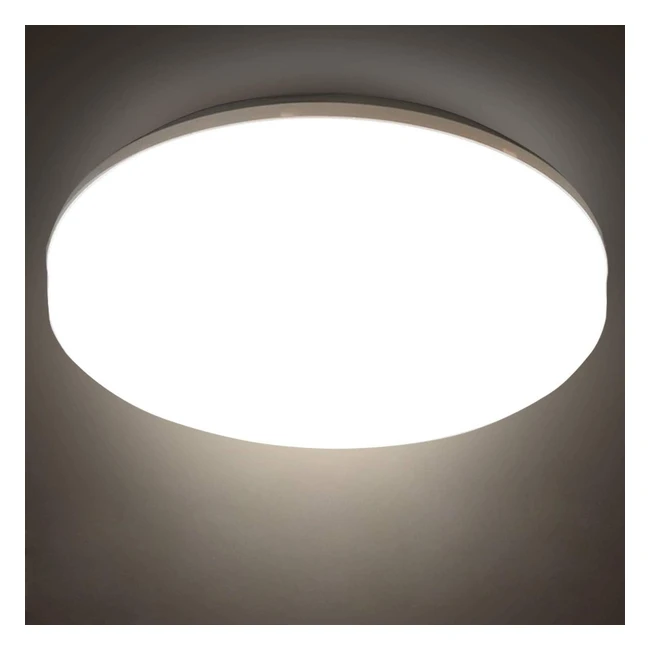 RawNice Bathroom Lights Ceiling LED 12W 22cm 4000K Nature White Fitting Indoor L