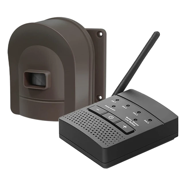 Hosmart Système d'Alarme Sans Fil Imperméable - Détecteur Rechargeable de Mouvement Haute Qualité - Sécurité Extérieure - Portée 800m - Anti Intrusion