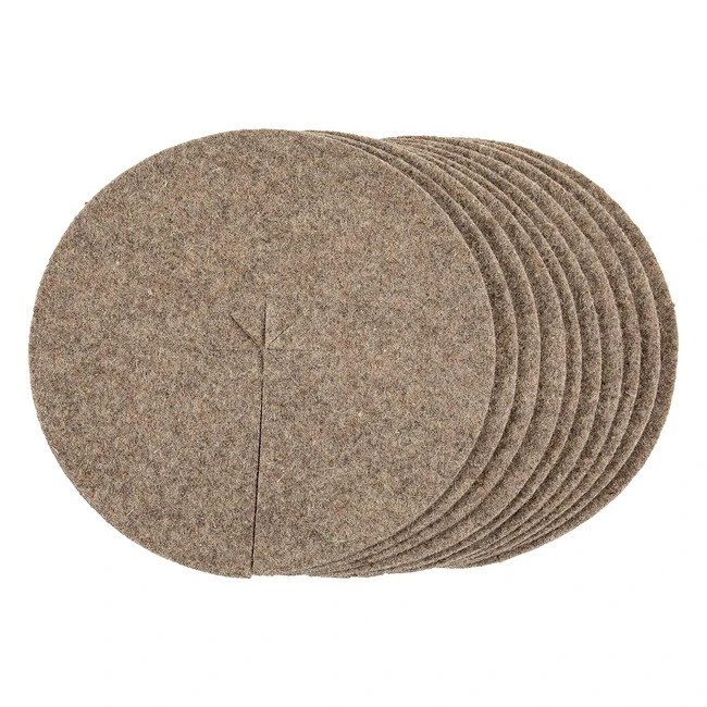 Set 10 Dischi Pacciamatura Lana 30cm Naturale - ACJN10LEL10