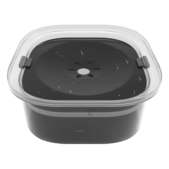 Ciotola Acqua Cane Antigoccia 2L - Innoland - Ref.12345 - Design Antigoccia e Antiscivolo