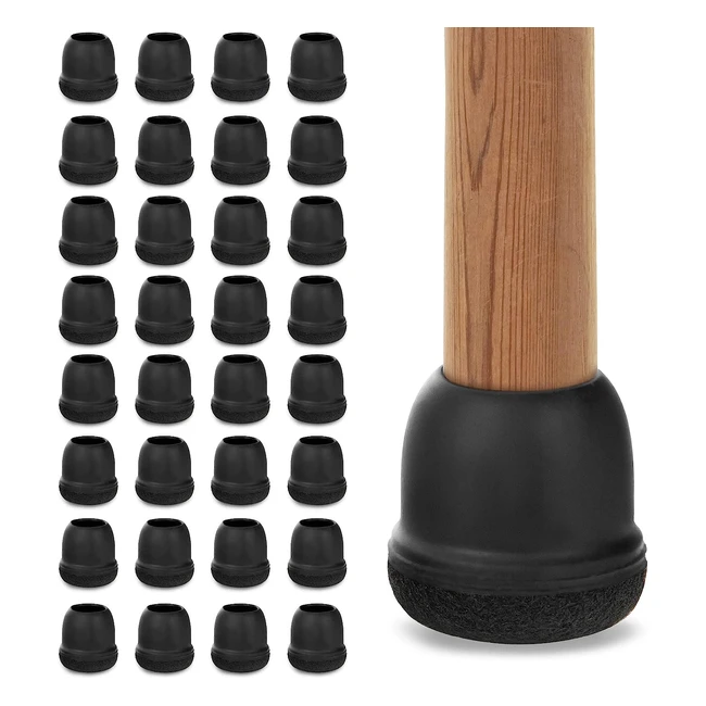 32 pezzi gommini per sedie piedi rotondi in silicone - Protezioni antiscivolo pe