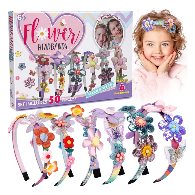 Citsky Best Gifts for 6-Year-Old Girls Craft Kits - Fashion Hair Accessories Making Set