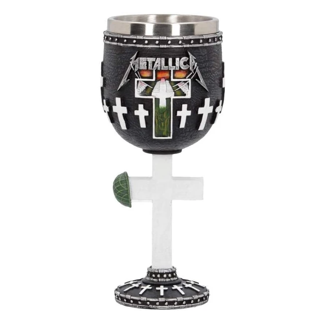 Metallica Master of Puppets Goblet - Officially Licensed, 18cm Resin with Stainless Steel Insert