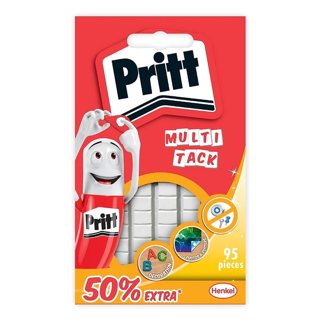Pritt 1444967 - Gommini adhesivos universales multitack (95 piezas)
