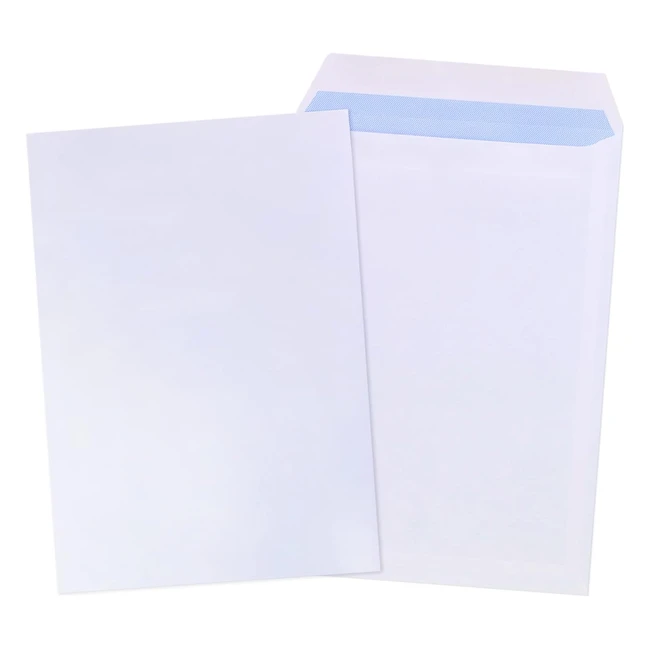 Lot de 50 enveloppes autoadhésives blanches C4A4 90 gm - Haute qualité