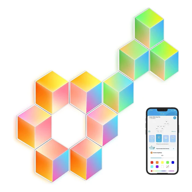 Govee Glide Hexa Pro 3D LED Lichtpaneele | RGBIC | Alexa & Google | DIY Musik Sync | Gaming & Dekoration