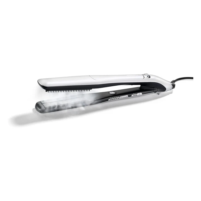Plancha de Pelo Profesional Babyliss Steam Lustre ST595E - Placas de Cerámica, Acondicionamiento por Vapor