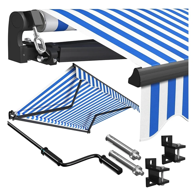 Toldo Kesser con Brazo Articulado para Terraza | Protección Solar | Impermeable | Aluminio y Poliéster