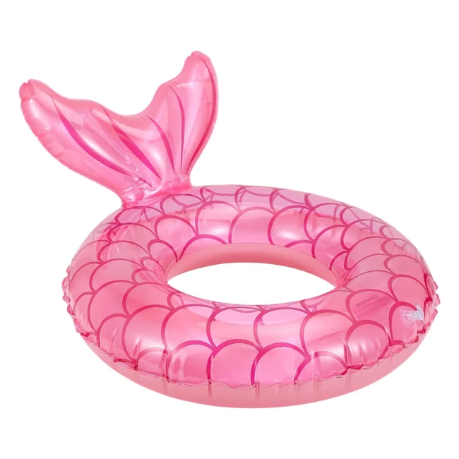 Moko Inflatable Swimming Ring - Cute Pool Float Tube for Kids & Adults - High Visibility & Durable - Easy Inflate & Deflate