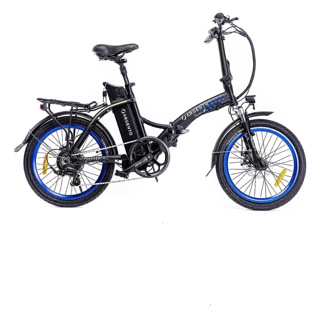 Argento Unisex Erwachsene Piuma E-Fahrrad Blau Eine Gre mit Scheibenbremse