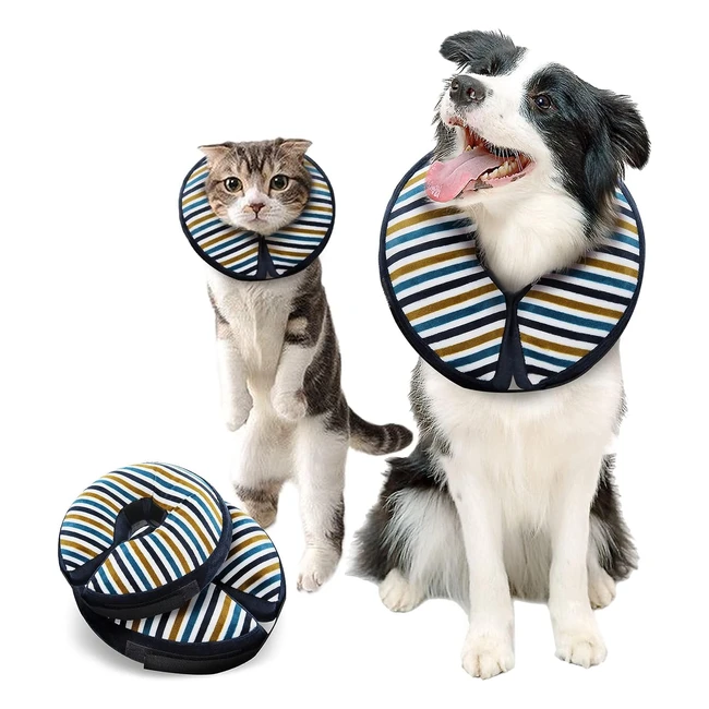 Inflatable Dog Collar Super Soft Pet Recovery Collar for Dogs and Cats - Referen