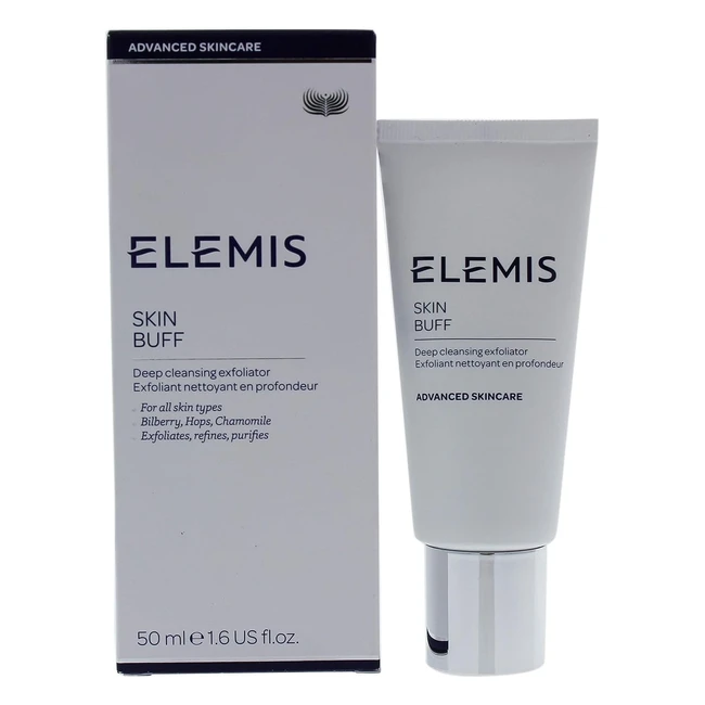 Elemis Skin Buff Exfoliating Face Cleanser - Brighten, Smooth, and Purify - 50ml