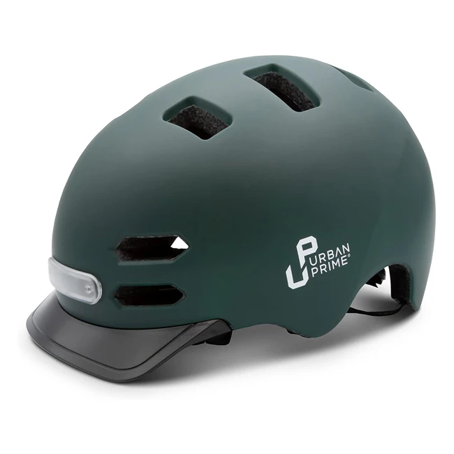Urban Prime Unisex Erwachsene Helm Grün Mittel - Leicht, Schützend, Komfortabel