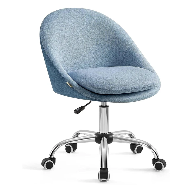 Chaise de bureau pivotante Songmics OBG020Q01 - Confort et style - Réglable en hauteur - Bleu