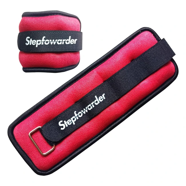 Stepfowarder AnkleWrist Weights 031kg Pair - Adjustable Strap - Walking Joggi
