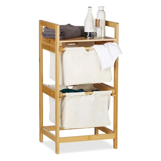 Centro de Lavandería Deslizable Portátil 25L - Relaxdays