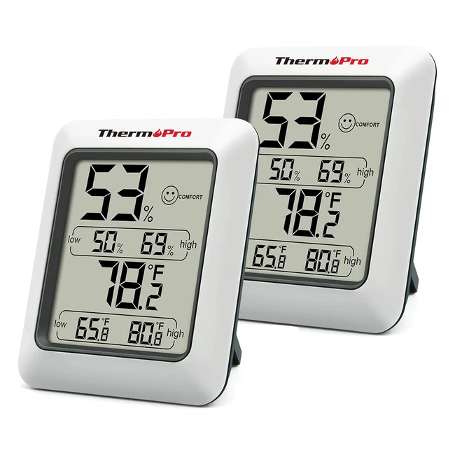 ThermoPro TP502 Digitales Thermohygrometer - Temperatur  Luftfeuchtigkeitsmesse