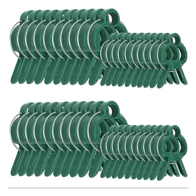 Clips pour attacher les plantes 80clips30 grandes 50 petits vert - Aide à l'escalade des plantes grimpantes - Jardinage et potager