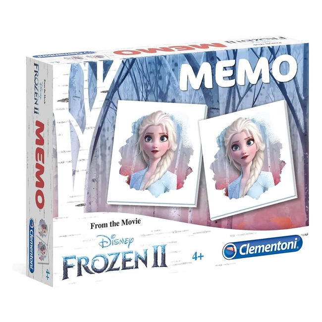 Clementoni Disney Memo Compact Frozen 2 - Gioco di Memoria - 46 Anni