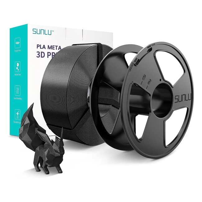 Filamento PLA Meta Sunlu 175mm - Bobina Reutilizable - Impresión 3D Rápida y Precisa